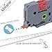 Unistar Compatible Label Tape Replacement for Brother PTouch TZ Tze231 PTD210 PTH110 PTD200,12mm 0.47 Inch Black on White Clear Red Blue Yellow Green Tape 6 Pack