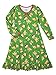 Sara's Prints Little Girls' Whirl and Twirl Long Sleeve Nightgown, Yellow Labs-YLS, 7