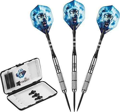 Fat Cat Predator 80% Tungsten Steel Tip Darts with Storage/Travel Case, 23 Grams 3 PACK