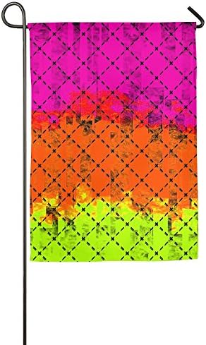 Neon Mermaid Polyester Garden Flag House Banner For Party Yard Home Outdoor Decor 1218inch