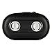 Black Nylon Portable Hard Case Cover Shell with Integrated Speakers (Ideal for iPhones, iPods, Zunes, MP3 Players, Cell Phones)