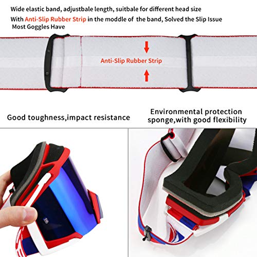 Zdatt Motocross Riding Goggles Dirt Bike ATV Motorcycle Gafas AntiUV