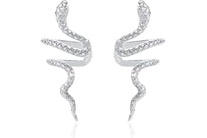 DTESL Simple Snake Clip Earrings For Women Fashion Wedding High Jewelry Party Gifts for Women Mother Friends