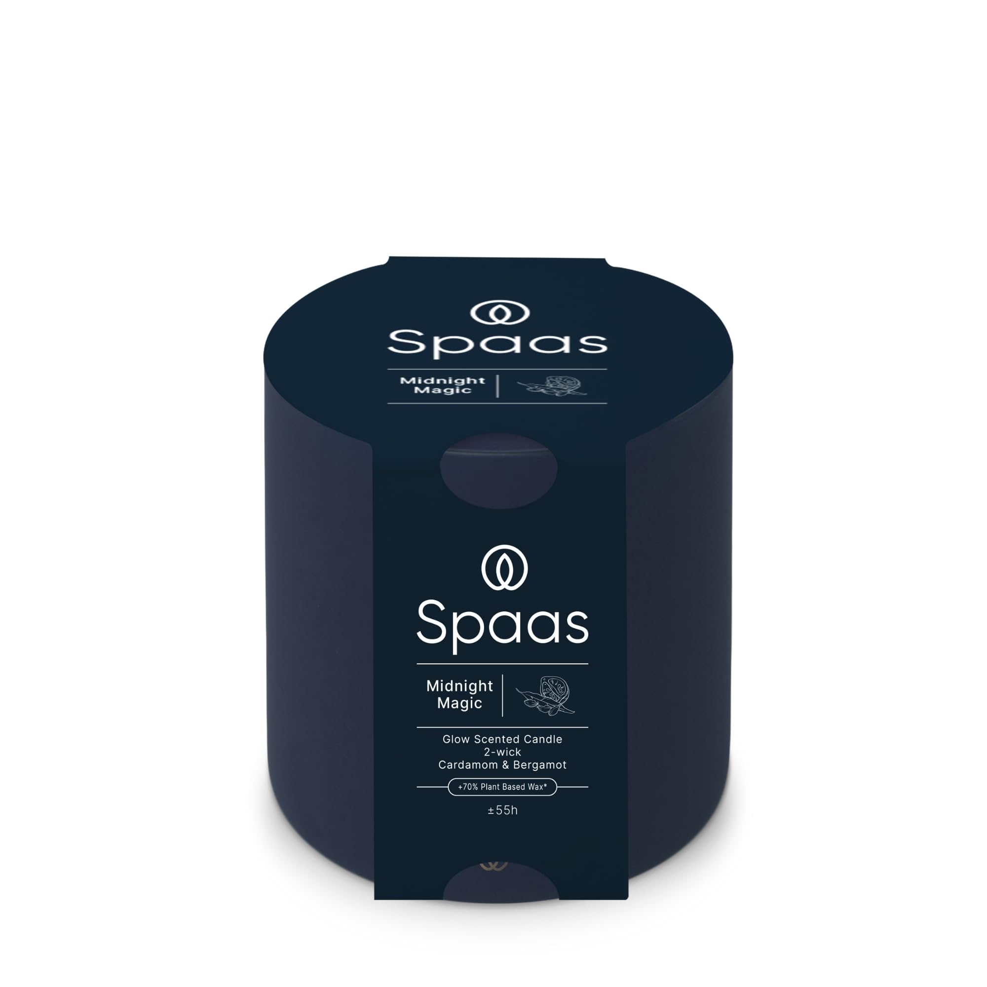 Spaas Glow Scented Candle 2-Wick 55h, Midnight Magic — image 1