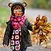 Kids Balaclava Ski Mask, Boys/Girls Washable Fleece Winter Hat with Face Cover for Windproof,Tiger,M