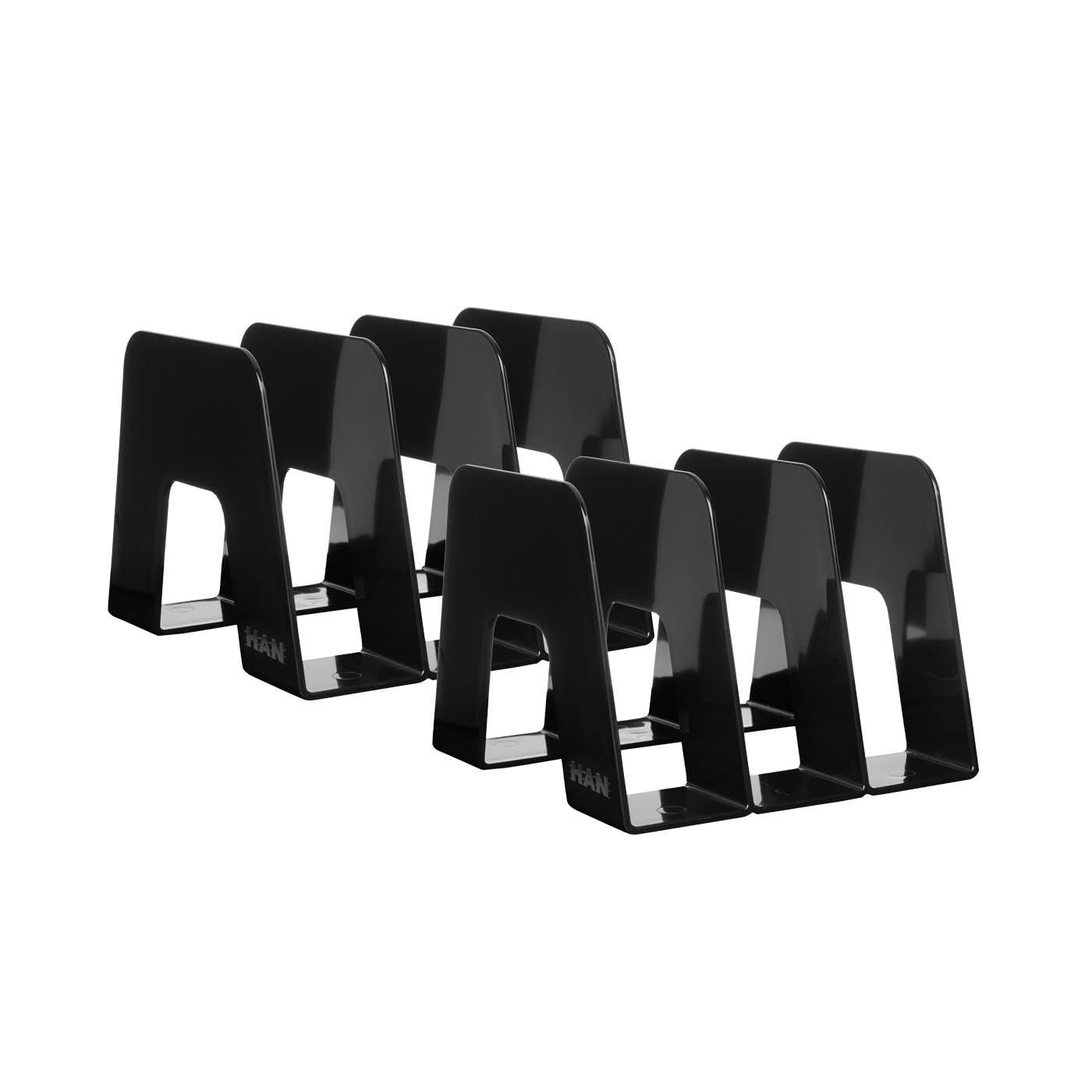 HAN Sorter 16200-13 Catalogue Collector 2 Pieces Design Icon for The Modern Environment Practical Catalogue Collector with 3 Compartments Black