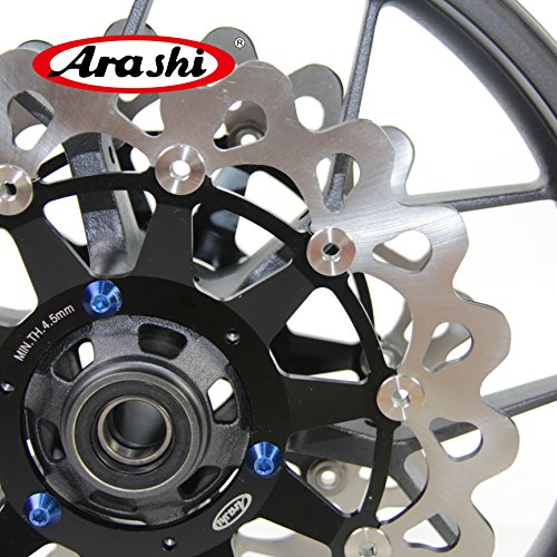 Arashi Front Rear Wheel Rims and Brake Disc Rotors for HONDA CBR1000RR 2006-2016 Motorcycle Accessories CBR 1000 RR CBR1000 1000RR Matte Black 1 Set 2007 2008 2009 2010 2011 2012 2013 2014 2015 - Thumbnail 5