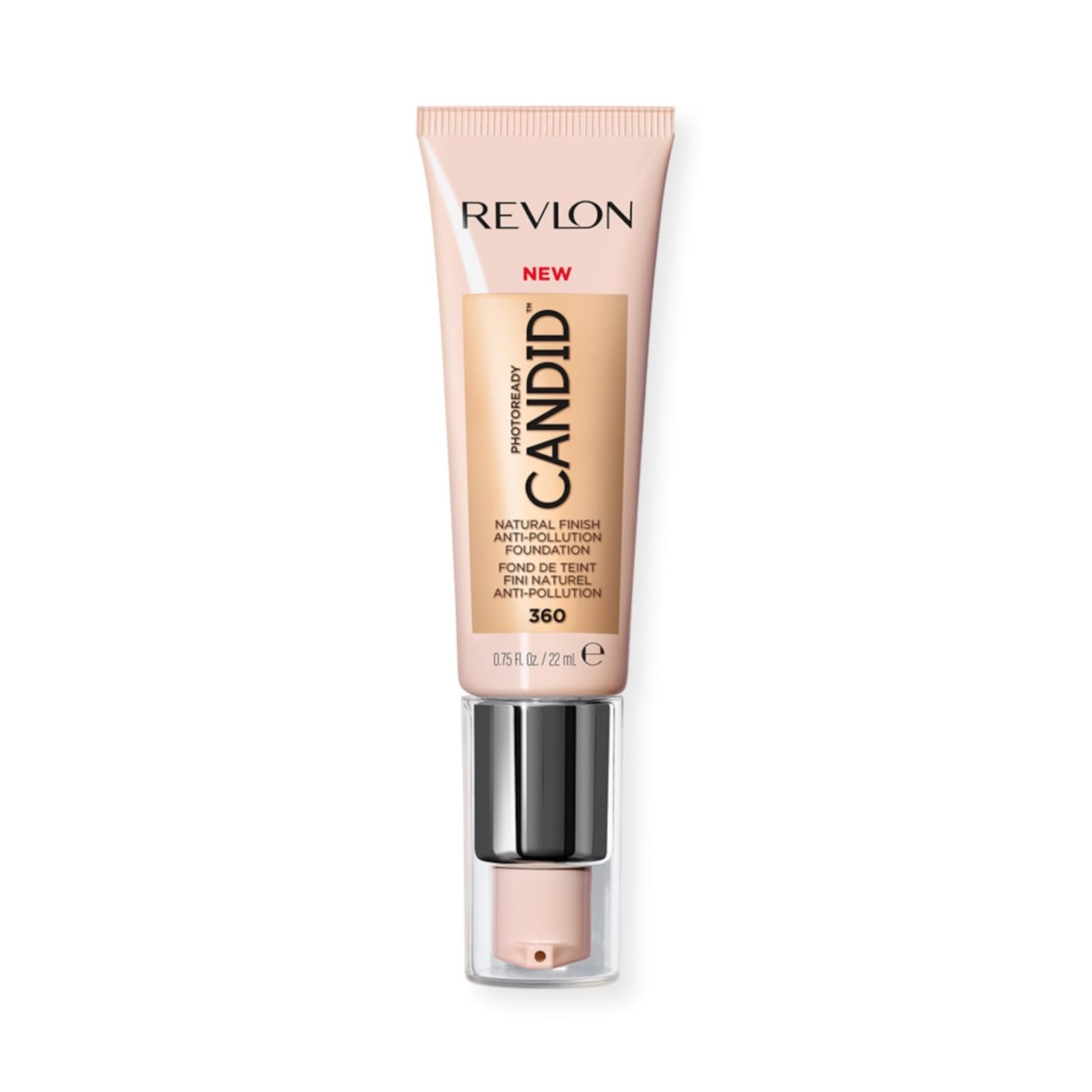 Revlon PhotoReady Candid Natural Finish Foundation, with Anti-Pollution, Antioxidant, Anti-Blue Light Ingredients, Cashew (270), 22 ml
