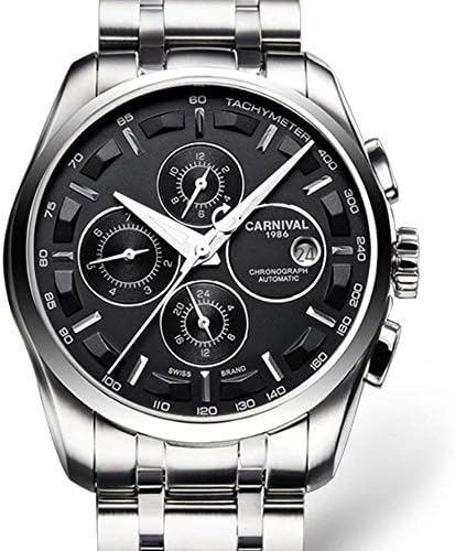 Mens Automatic Mechanical Watch Analog Watch Dress Watch Casual Watch (Black)