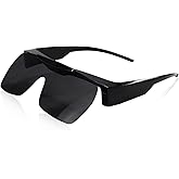 AEZUNI Large Polarized Sunglasses Fit Over Glasses for Men Flip Up Lenses UV Protection Sports Wrap Around for Driving
