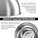 Umite Chef Stainless Steel Mixing Bowls Set, 6 Piece Thickened Kitchen Salad Bowl, Matte and Mirror Finish, Easy for Healthy Meal, Nesting and Stack,1.59, 2.11, 2.85, 3.59, 4.65, 5.50 QT