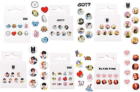 Lanyan Kpop BTS Bangtan Boys Vinyl Waterproof Stickers for Car,Laptop,Luggage,Skateboard,Motorcycle,Bicycle Decal Graffiti Patches