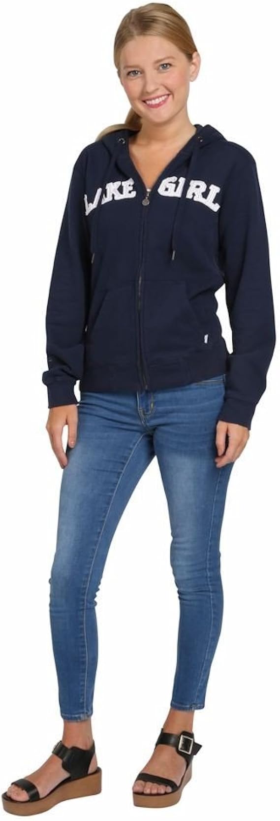 womens zip front hoodie