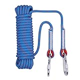 Outdoor Climbing Rope 10M(32ft) 20M(64ft) 30M Static Rock Climbing Rope, Escape 