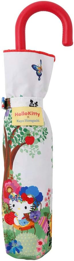 Amazon Co Jp 小川 Ogawa 折りたたみ傘 サンリオ レディース 手開き 55cm 6本骨 サンリオキャラクター ホラグチカヨ ハローキティ はっ水 安全カバー付 ホーム キッチン