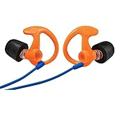 SureFire EP10 Sonic Defenders Ultra Max Filtered Earplugs w/Comply Canal Tips, Reusable, Orange, Medium