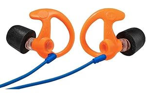 SureFire EP10 Sonic Defenders Ultra Max Filtered Earplugs w/Comply Canal Tips, Reusable, Orange, Medium