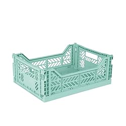 AYKASA Collapsible Storage Bins, Plastic Crate for