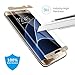[Case Friendly] Galaxy S7 Edge Screen Protector,JRG Premium Curved Tempered Glass for Samsung Galaxy S7 Edge (Not Full Coverage),Gold