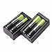 FTXJ 4PC Rechargeable 5800mAh Li-ion 18650 3.7V Battery + 2PC Charger