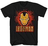 Iron Man Simple Man Mens Black T-shirt
