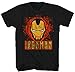 Iron Man Simple Man Mens Black T-shirt