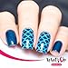 Whats Up Nails - Nail Vinyl Stencils Variety Pack 4pcs (X-pattern, Moroccan, Scales, Hearts) for Nail Art Design