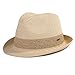 Comhats Men's Trilby, 16010_Beige, Medium