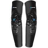 Hover-1 Mens Lightweight Elbow Pads Protective Hard Shell, Black, Medium