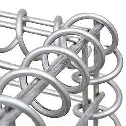 vidaXL Gabion Raised Bed - Galvanized Steel