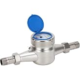 Watflow DN20 SS Water Meter 3/4" NPT, Cubic Water Flow Meter