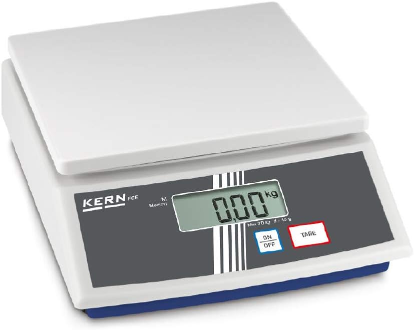 KERN Bench Scale 3000g Max, 1g Readability, Compact Letter Parcel Weighing