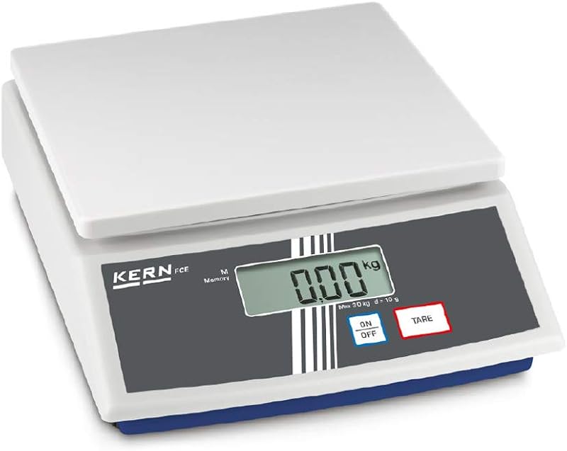 KERN Bench Scale 3000g Max, 1g Readability, Compact Letter Parcel Weighing