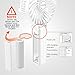 FUNME Mini Handheld Fan, 3 Speed Adjustable Personal Portable Fan 2600mAh Rechargeable Battery Operated USB Table Fan Cooling Foldable for Outdoor Hiking Travel Office Household, White