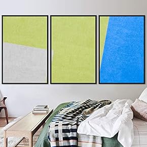 signwin 3 Piece Framed Canvas Wall Art Abstract...