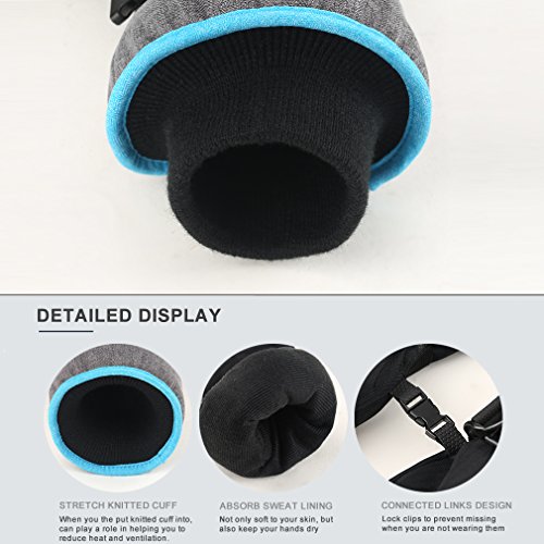image for Andake Ski Gloves, Touchscreen 3M Thinsulate Waterproof TPU Membrane W