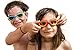 AqtivAqua Kids Swim Goggles Swimming Goggles for Kids Youth Childrens Boys Girls (Black/Red colour)