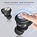 Wireless Earbuds, TWS Touch Control Mini Bluetooth Headphones Noise Canceling Stereo Sweat-Proof Sports Earphones in-Ear Headsets Earbuds with MIC & Charging Box for iPhone iPad Android