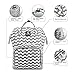 Hafmall Diaper Bag Backpack - Waterproof Multifunction Large Baby Travel Bag (Chevron)