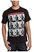 STAR WARS Men's Darth Vader Expressions Short Sleeve T-Shirt Black
