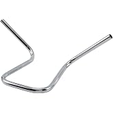 12'' Rise 1'' 25.4 mm Round Ape Hanger HandleBars Fit Harley Street Bob Sportster XL 883 1200 Fat Boy Shadow Intruder Vulcan Road Star Drag Star Volusia Custom Application Chrome