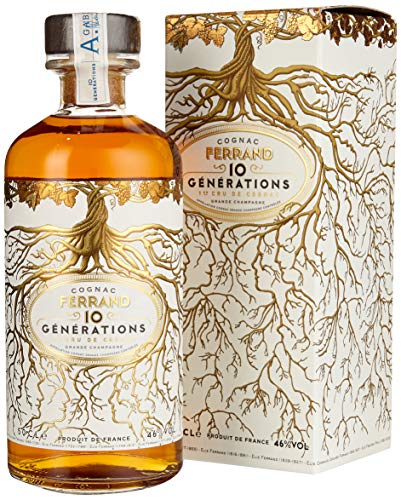 Cognac Ferrand 10 GÉNÉRATIONS 1er Cru de Cognac Grande Champagne 46% Vol. 0,5l in Geschenkbox