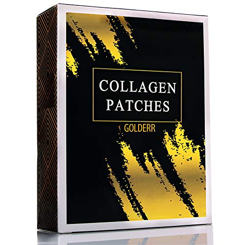 GOLDERR Under Eye Patches – 24k Gold Eye Mask Anti-Aging Eye Treatment – Collagen Under Eye Pads – Hyaluronic Acid for Eye Bags – Puffy Eyes Wrinkles Under Eye Dark Circles Moisturizing Treatment