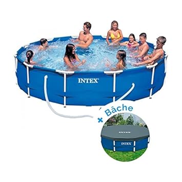 Pack Piscine Tubulaire Intex Metalframe 366 X 076 M Bâche