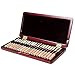 365invent Oboe Reed Case for 20pcs Reeds Maple Wooden (Red Color)