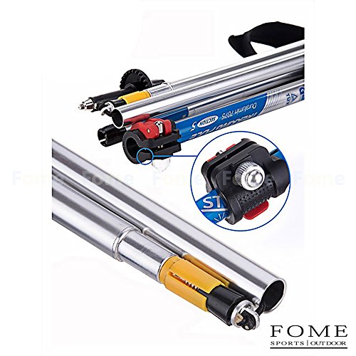 FOME SPORTS|OUTDOOR Folding Collapsible Alpenstocks Ultralight Trekking Pole Climbing Stick for Travel Hiking One Year Warranty - Thumbnail 5