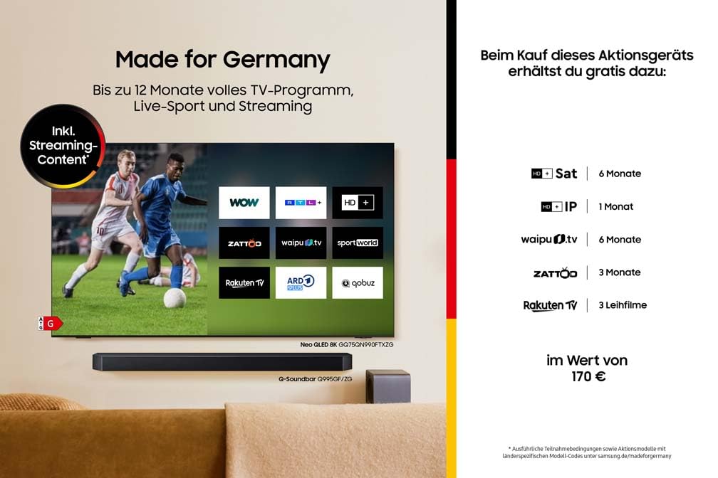 Samsung Crystal UHD U8079F 4K 65 Zoll (163 cm) LED Fernseher, Crystal Prozessor 4K, MetalStream Design, SmartThings, AI Upscaling, Gaming Hub, Knox Security, Kostenlose Inhalte, Smart TV 2