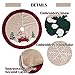 GMOEGEFT 48 Inches Christmas Tree Skirt Burlap with Buffalo Check Trim Rustic Truck and Dog Printing Xmas Home Decoration Ornaments (Truck & Dog)