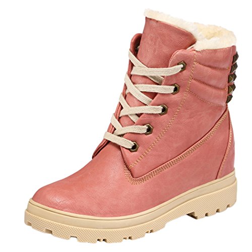 Passionow Womens Winter Style Warm Fur Rivets Ankle Boots(8.5 B(M)US,pink) Passionow Womens Winter Style Warm Fur Rivets Ankle Boots(8.5 B(M)US,pink)