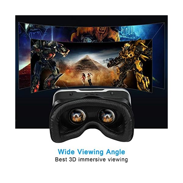 3D VR Headset, TechRise 3D VR Glasses Virtual Reality Box with Adjustable Lens and Comfortable Strap for 3D Movies and Games, Compatible with iPhone X / 8Plus / 8 / 7Plus / 7 / 6s Plus /6 / 5 / Samsung S7 / S6 and Other 3.5''-6'' Smartphones - Image 6